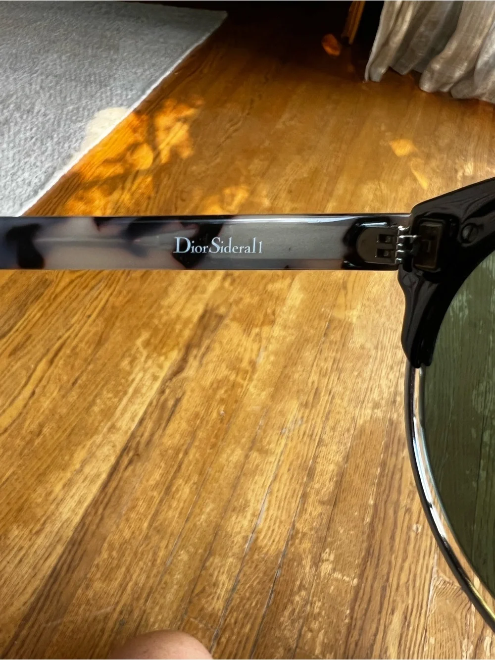 Dior Women's Black Frame Sunglasses with Pink Mirror Lenses